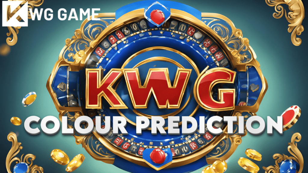 KWG Game Colour Prediction gameplay featuring various colour options for players to bet on.

