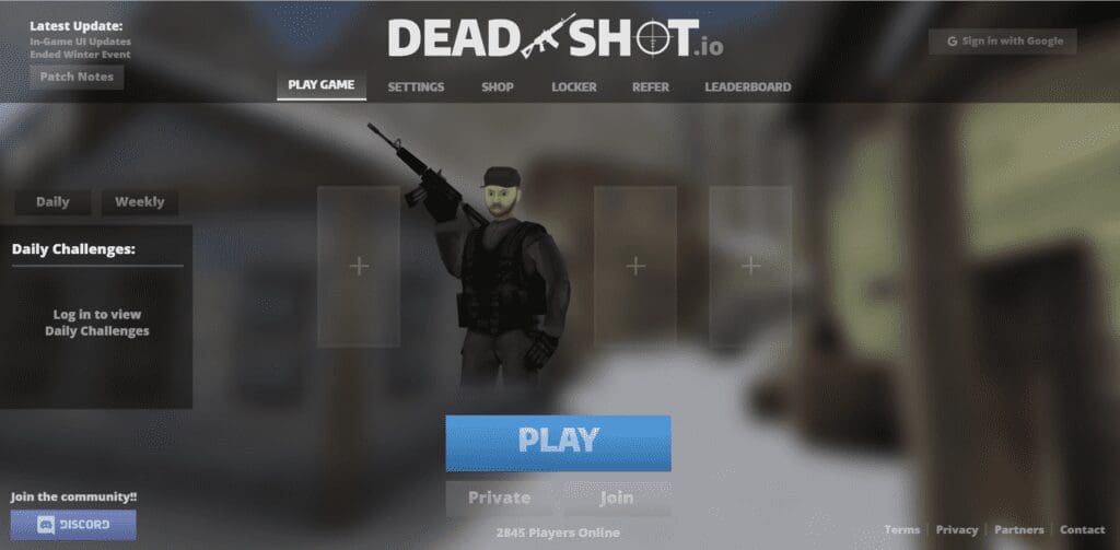 DEADSHOT.io FPS game action